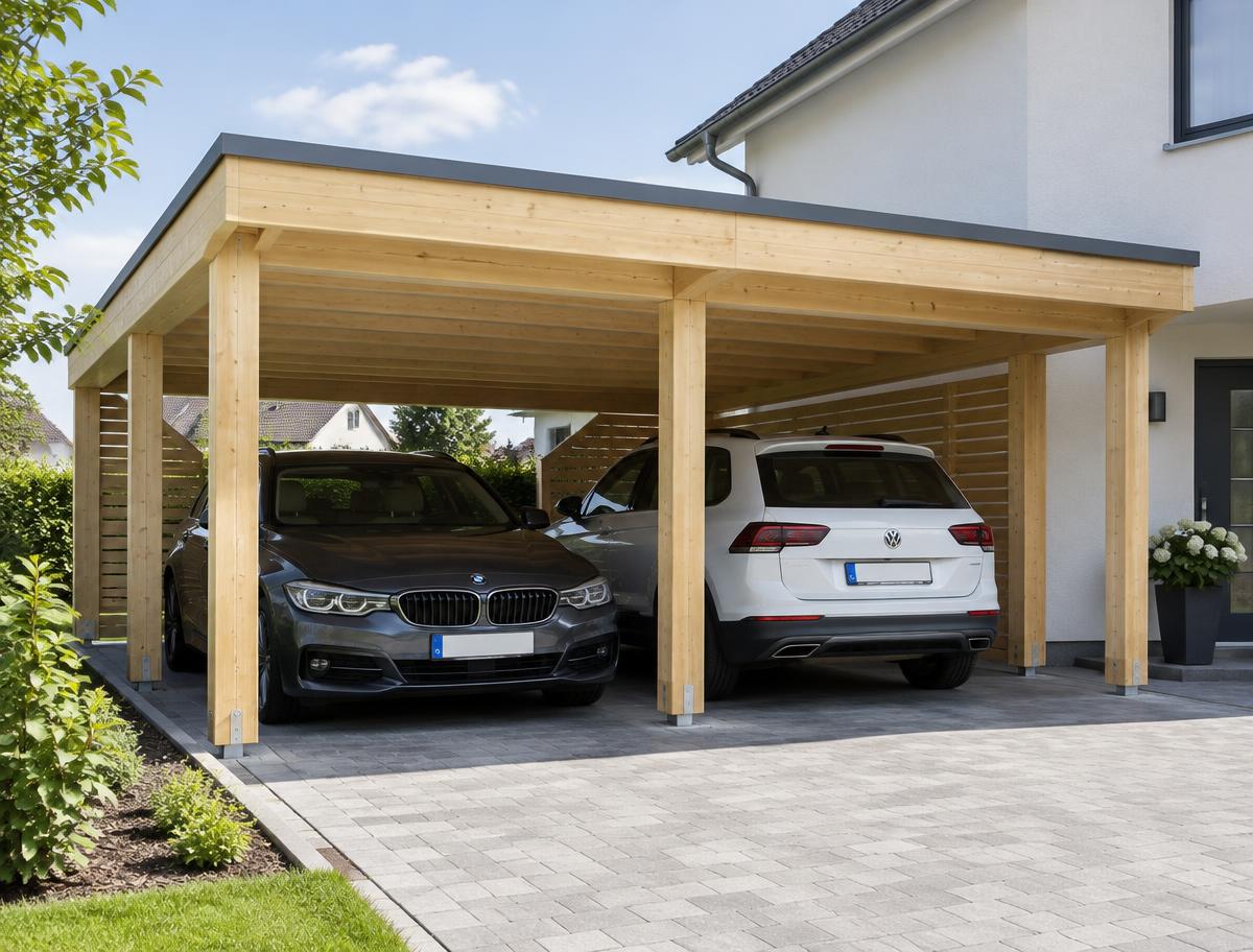 Carport pro dvě auta